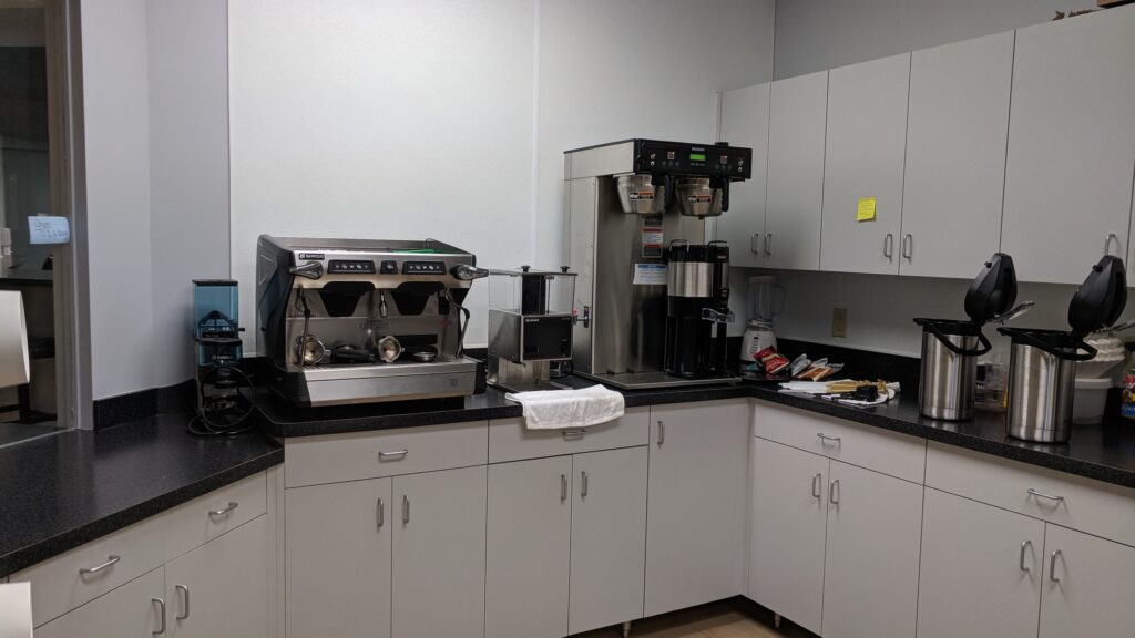 kitchen cupboards and appliances in the NCA kitchen area